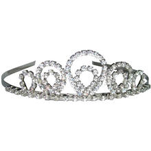 Diadem silber aus Metall