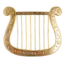 Harfe, gold, ca. 25 x 30 cm