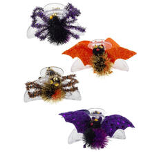 NEU Haar-Clips Halloween mit Spinnen oder Fledermusen, farblich sortiert, 1 Stk