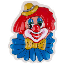 Wand-Deko Clown mit roten Haaren, ca. 24x32cm