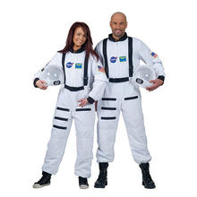 Unisex-Kostüm Astronaut, weiß, Größe XS