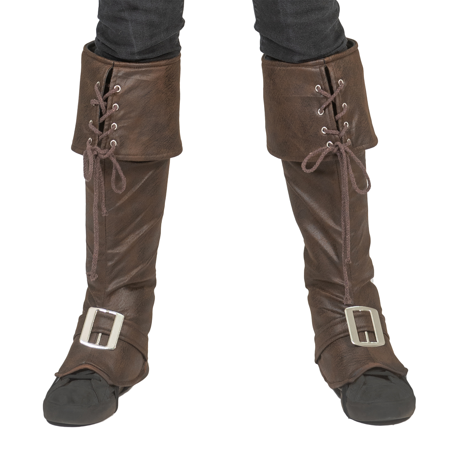 NEU Stiefelstulpen / Gamaschen Deluxe, braun, Einheitsgre, berzieher fr Schuhe