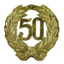 Jubil�umszahl 50, gold