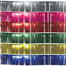 NEU Fransengirlande / Lamettagirlande 3m breit mit 25cm Fransen - Verschiedene Farben