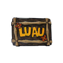 Deko-Schild Luau, schwarz/braun, 38,5 x 56 cm