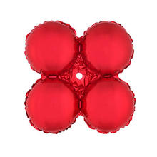 SALE Folienballons 4er, rund, rot, 10 Stk., 43cm