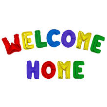 NEU Folienballon-Set Welcome Home, bunt, ca. 40cm hoch