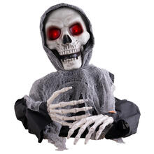 NEU Halloween-Deko-Figur Sensenmann, mit Licht-, Sound- und Bewegungseffekten, 60cm