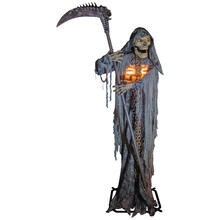 Dekofigur Sensenmann, Animatronik mit Bewegung, Sound und Licht, ca. 300cm