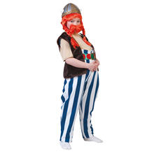 SALE Kinderkostm Dicker Gallier, 4-tlg. mit Hose, Shirt, Weste und Grtel, Gr. 152-164