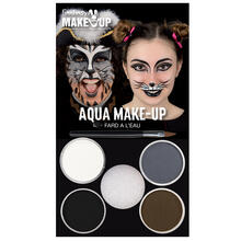 SALE Fantasy Aqua-Schmink-Set, Katze, Vorteilspack, 6-teilig