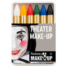 SALE Fantasy Theater-Make-Up / Creme-Schminkstifte auf Fettbasis, in Kunststoffbox, 6 Stck