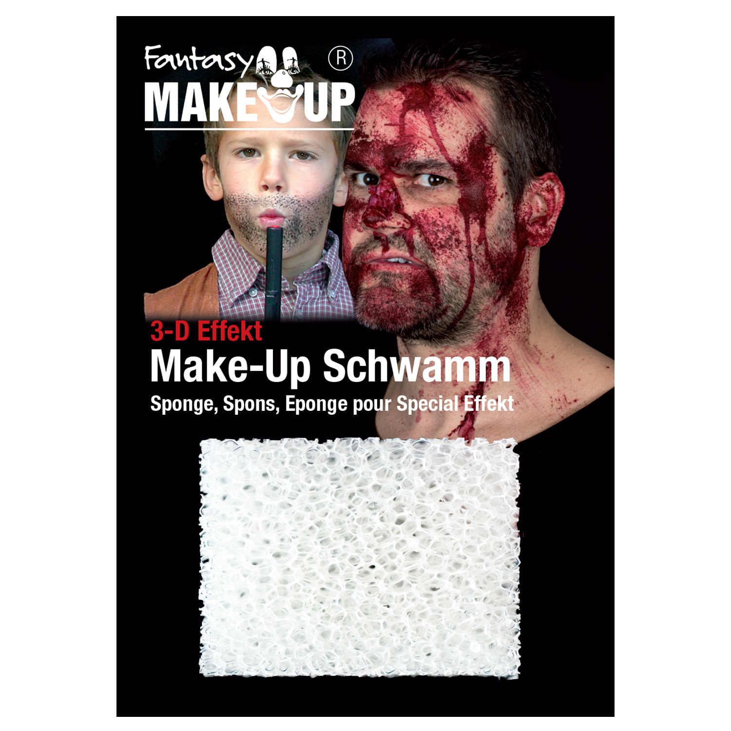 SALE Stoppel- Effekt-Schwamm, fr Wunden, Bart & Co., 1 Stck