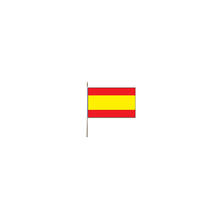 Fahne Spanien aus Papier, 12x24 cm