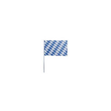 Fahne Bayern aus Papier, 12x24 cm, Bayrische Dekoration, Bayrisches Fest, Blau-Weiß