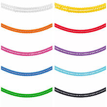 Girlande Seidenpapier, 16 x 16 cm, 4 m lang, schwer entflammbar - Verschiedene Farben