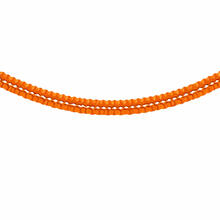 Girlande Seidenpapier, 16 x 16 cm, 4 m lang, schwer entflammbar, Orange