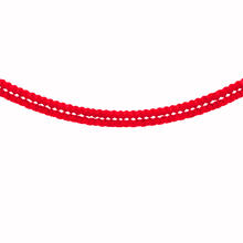 Girlande Seidenpapier, 16 x 16 cm, 4 m lang, schwer entflammbar, Rot