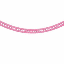 Girlande Seidenpapier, 16 x 16 cm, 4 m lang, schwer entflammbar, Rosa