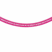 Girlande Seidenpapier, 16 x 16 cm, 4 m lang, schwer entflammbar, Pink