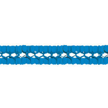 Girlande, 16cm x 16cm, 4 m lang, blau