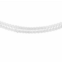 Girlande Gro�raum / Festhalle, 10 m, schwer entflammbar, Wei�