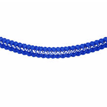 Girlande Gro�raum / Festhalle, 10 m, schwer entflammbar, Blau