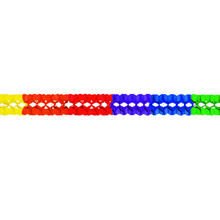 Girlande Groraum, Regenbogen,  16 cm, 10 m