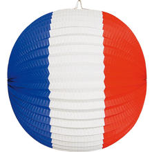 Lampion Frankreich rot-wei-blau,  26 cm