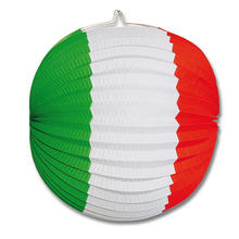 Lampion Italien grn-wei-rot,  26 cm