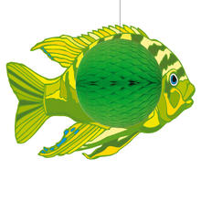 Wabenball grner Fisch, 28 x 40 cm