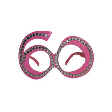 Brille 60 pink mit Brillies