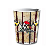 Becher, recycelbar aus Pappe, Red Pirate, 8 Stck