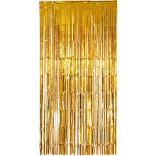 Vorhang Lametta gold, 2 x 1 m