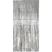 Vorhang Lametta silber, 2 x 1 m