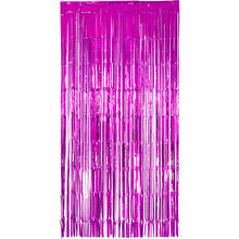 Vorhang Lametta pink, 2 x 1 m