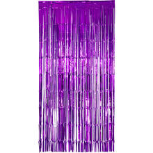Trvorhang Lametta purple violet, 2 x 1 m