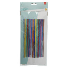 NEU Vorhang Lametta Color Pop bunt, 2m lang - 1m breit