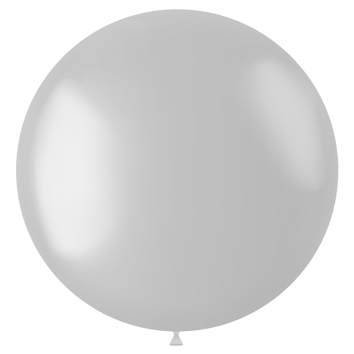 NEU Latex-Luftballon XXL glnzend, 80cm, wei, Metallic-Riesenballon