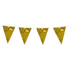 Wimpelkette gold, 10 m