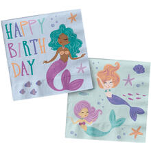 Servietten Mermaid Magic, 33 x 33 cm, 20 St�ck