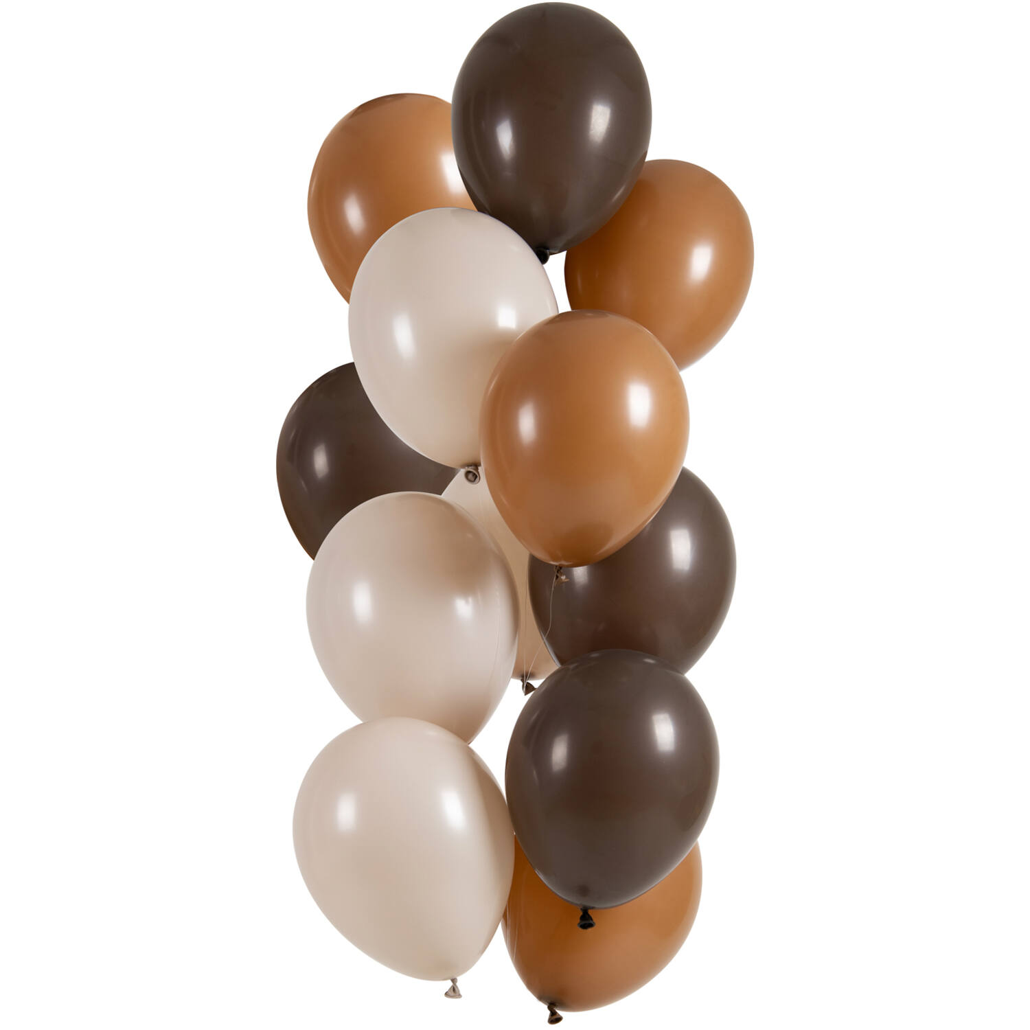 NEU Premium-Latex-Luftballons Mocha Chocolate, 33cm, 12 Stk.