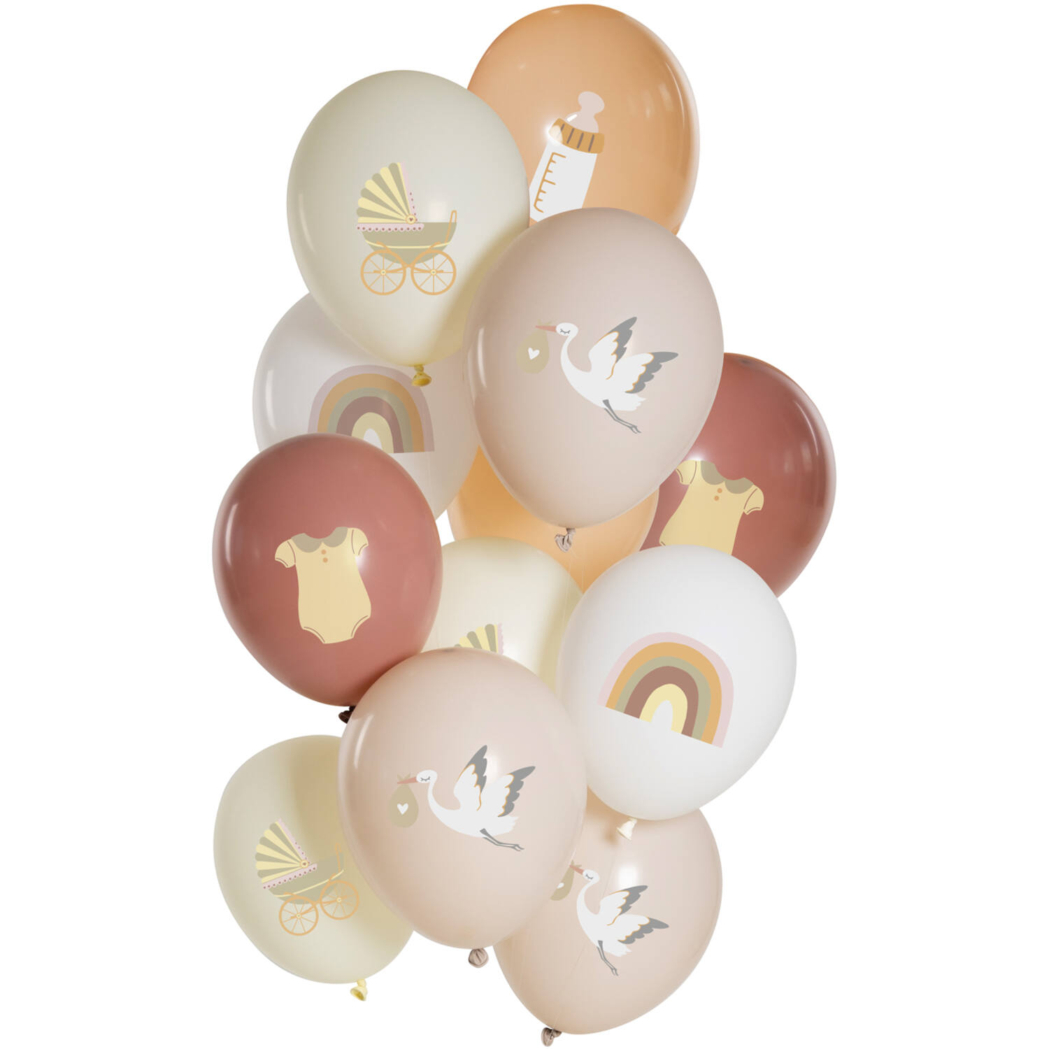 NEU Premium-Latex-Luftballons Sweet Baby, 33cm, 12 Stk.