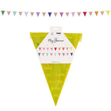 Wimpelkette Stripetastic, Plastikf�hnchen ca. 21 x 30 cm, 10 Meter