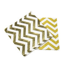 SALE Servietten Metallic Gold glnzend, 33cm, 20 St