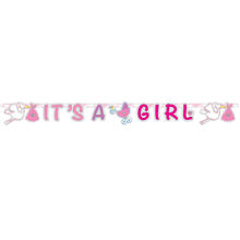 SALE Girlande Buchstaben It's a Girl, XL, 1,70m