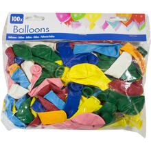 Latex-Ballons bunt gemischt, 100 Stck, ca. 20cm