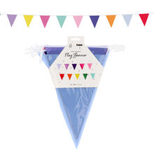 NEU Wimpelkette Stripetastic, Pastell-Bunt, 6m, Wimpel ca. 19x23cm, aus einer Polyester-Baumwoll-Mischung