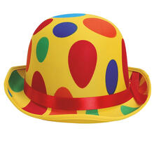 NEU Melone Clownshut mit bunten Punkten