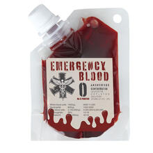 NEU Beutel Kunstblut Emergency Blood, 30ml